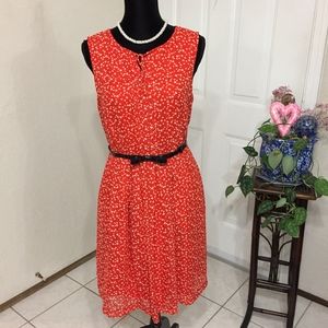 Hi There Karen Walker Polka Dot Midi Dress(size 6)